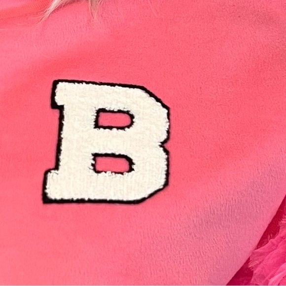 Akira NWT Size S Ultra Obsession Pink Barbie Ruffle Puff Sleeve Fleece Top (485) - Picture 4 of 11